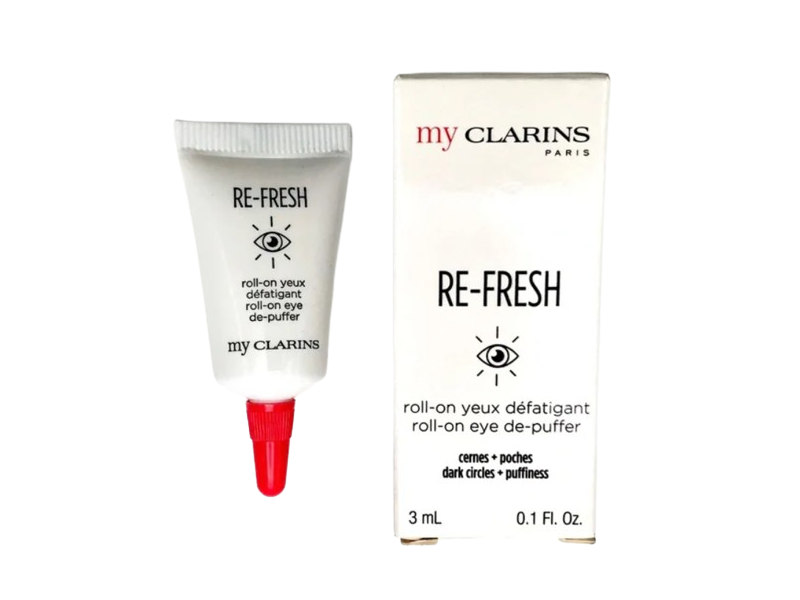 My Clarins Re-Fresh Roll-On Eye De-Puffer, 0.1 fl oz/3 mL
