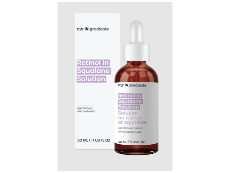 My iN.gredients Retinol In Squalane Solution, Age-Defying Skin Treatment, 1 fl oz/30 mL