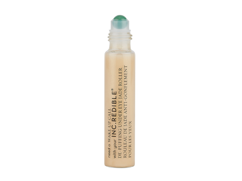 Nails Inc Inc.Redible Need A Wake Up Call De-Puffing Under Eye Jade Roller, Sheer Pearl, 16 mL