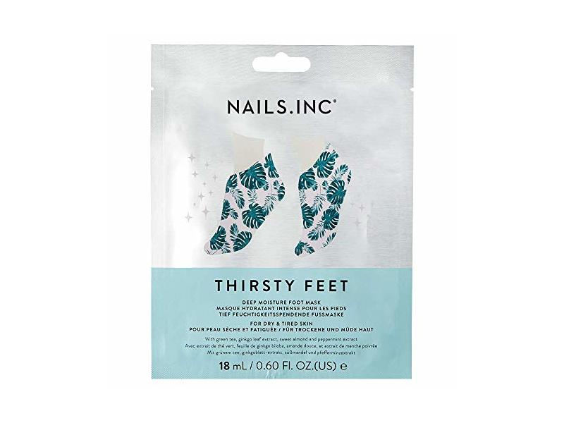 Nails .Inc Thirsty Feet Deep Moisture Foot Mask, 0.60 fl oz/18 mL