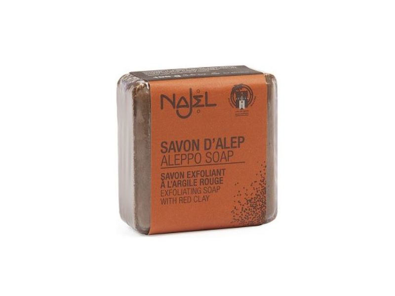 Najel Aleppo Soap Red Clay Luminous Complexion, 3.5 oz