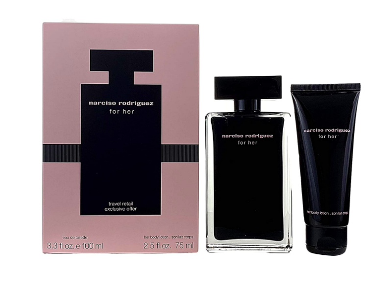Narciso Rodriguez For Her Gift Set, EDT + Body Lotion, 3.3 fl oz