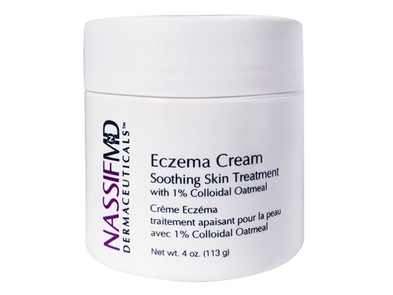 Nassif MD Dermaceuticals Eczema Cream Soothing Skin Treatment, 1% colloidal Oatmeal, 4 oz/113 g