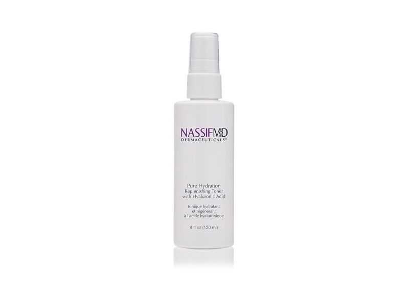 NassifMD Pure Hydration Replenishing Toner, Hyaluronic Acid, 4 fl oz/120 mL