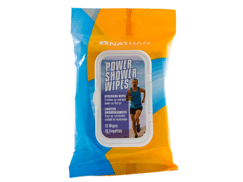 Nathan Power Shower Wipes, 15 Count