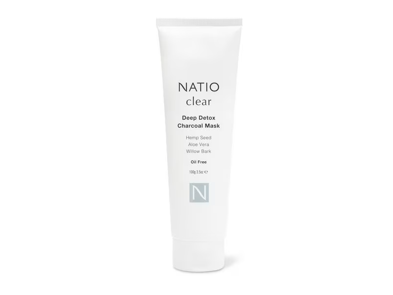 Natio Clear Deep Detox Charcoal Mask, 3.5 oz/100 g