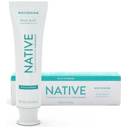 Fluoride Anticavity Toothpaste Whitening Wild Mint & Peppermint Oil