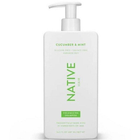 Vegan Cucumber And Mint Natural Volume Shampoo
