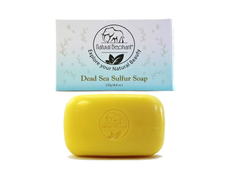 Natural Elephant Dead Sea Sulfur Soap, 4.4 oz/125 g, Pack Of 5
