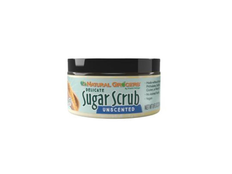 Natural Grocers Delicate Sugar Scrub, Unscented, 8 fl oz