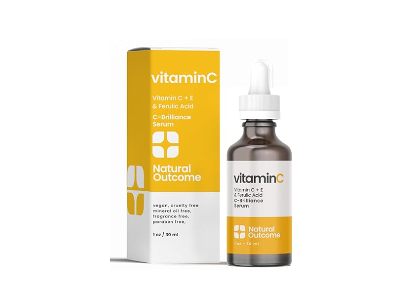 Natural Outcome Face Serum, Vitamin C & Ferulic Acid, 2 oz/60 mL