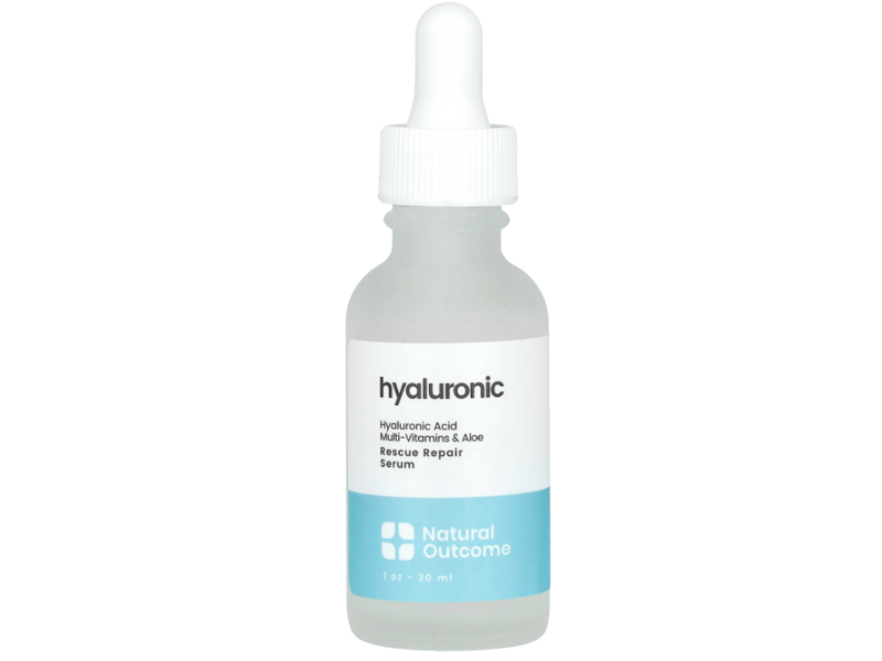 Natural Outcome Rescue Repair Serum, Hyaluronic Acid + Multi-Vitamins & Aloe, 2 oz/60 mL