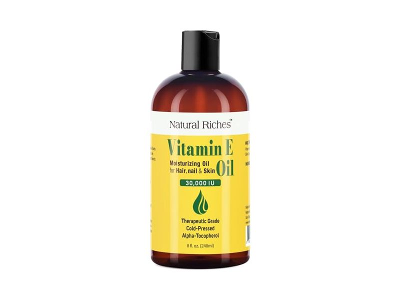 Natural Riches Moisturizing Oil, Vitamin E, 8 fl oz/240 mL