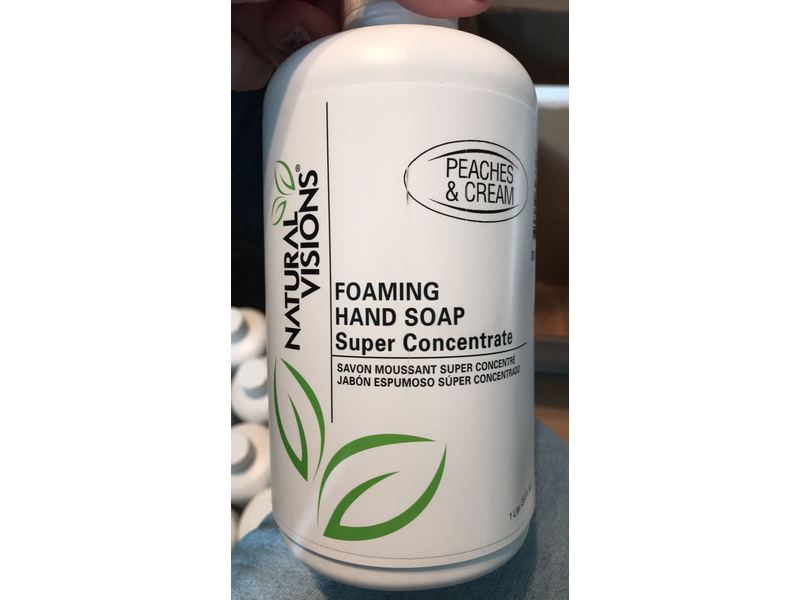 Natural Visions Foaming Hand Soap, Peaches & Cream