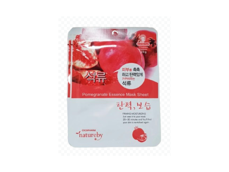 Nature By Cocopharm Pomegranate Essence Mask Sheet, 23 g