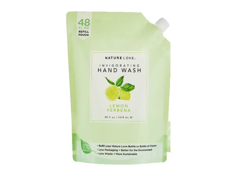 Nature Love Invigorating Hand Wash, Lemon Verbena, 48 fl oz/1419 mL