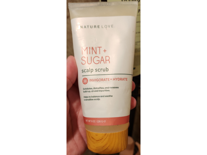 Nature Love Scalp Scrub, Mint + Sugar, 8 oz/226 g