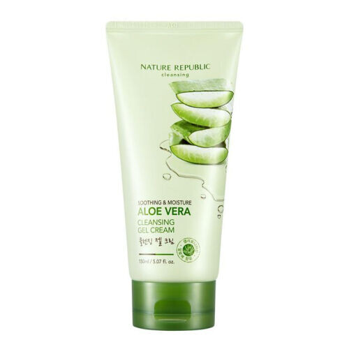 Aloe Vera Soothing & Moisture Aloe Vera Cleansing Gel Cream