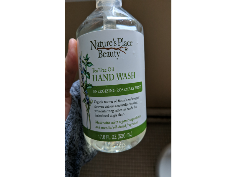 Nature's Place Beauty Tea Tree Oil Hand Wash, Energizing Rosemary Mist, 17.6 fl oz