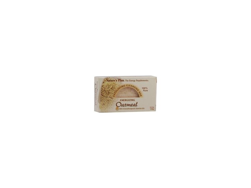 Nature's Plus Exfoliating Cleansing Bar, Oatmeal, 3.5 oz/100 g