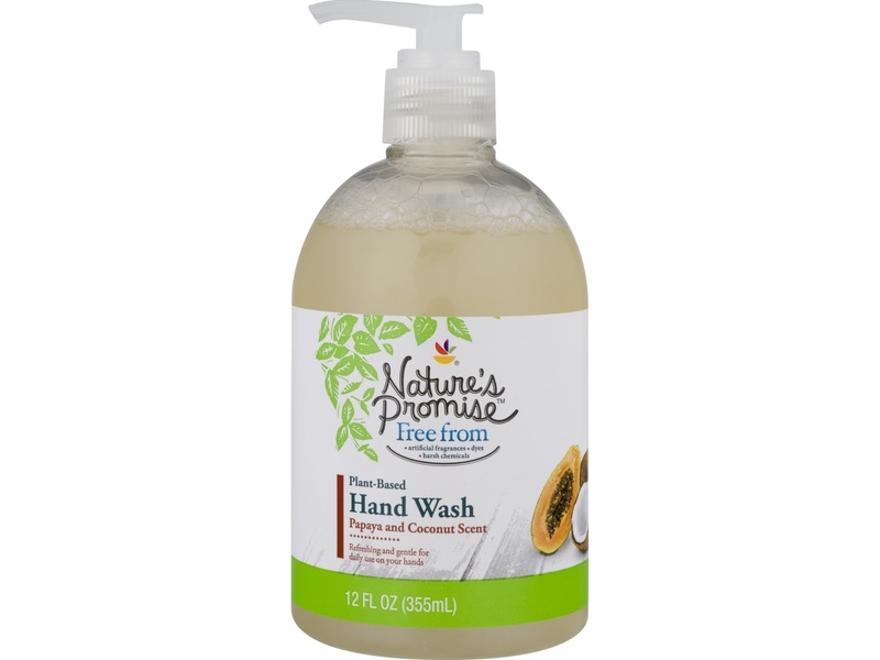 Nature's Promise Plant-Based Hand Wash, Papaya and Coconut Scent, 12 fl oz