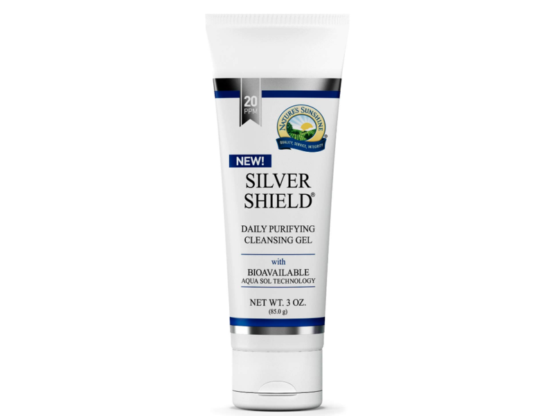 Nature's Sunshine Silver Shield Daily Purifying Cleansing Gel, Bioavailable Aqua Sol Technology, 3 oz/85.0 g