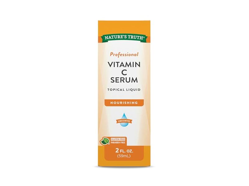 Nature's Truth Topical Liquid Nourishing Vitamin C Serum, 2 fl oz/59 mL