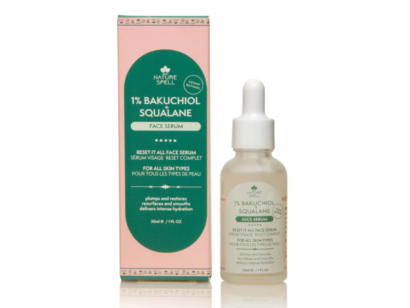 Nature Spell Bakuchiol + Squalane Face Serum, 1 fl oz/30 mL