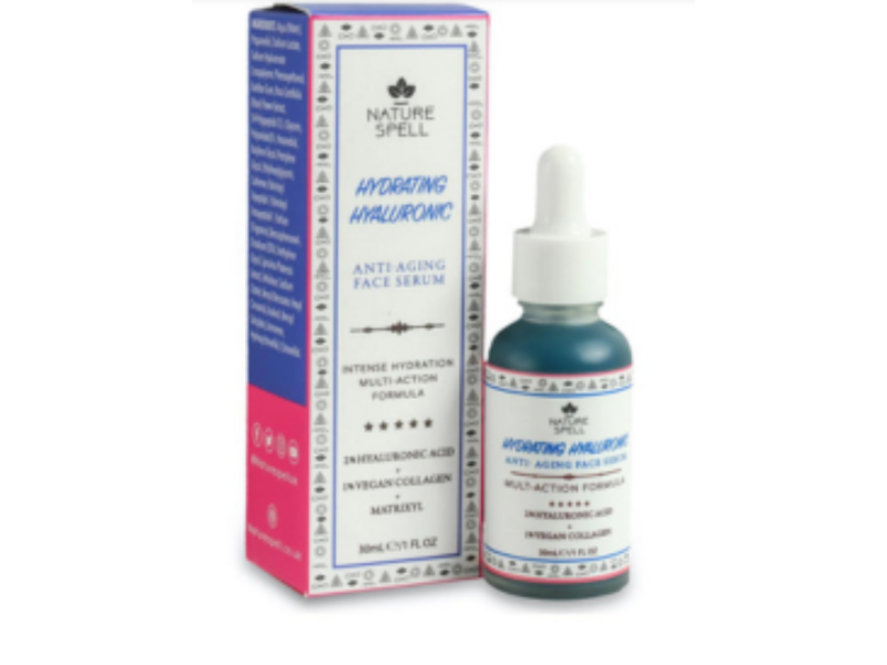 Nature Spell Hydrating Hyaluronic Anti Aging Face Serum, 1 fl oz/30 mL