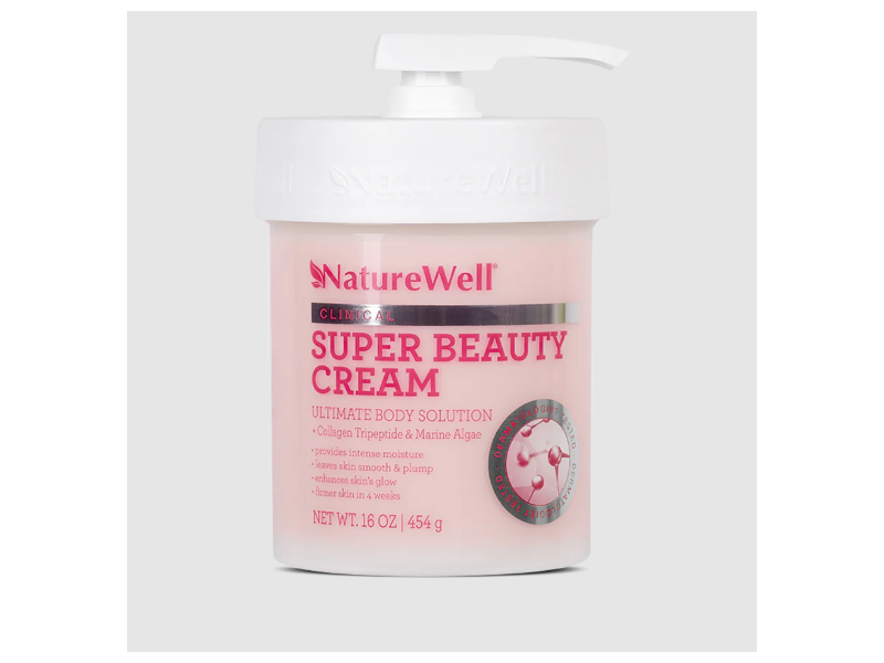 Nature Well Super Beauty Cream, Collagen Tripeptide & Marine Algae, 16 oz/454 g