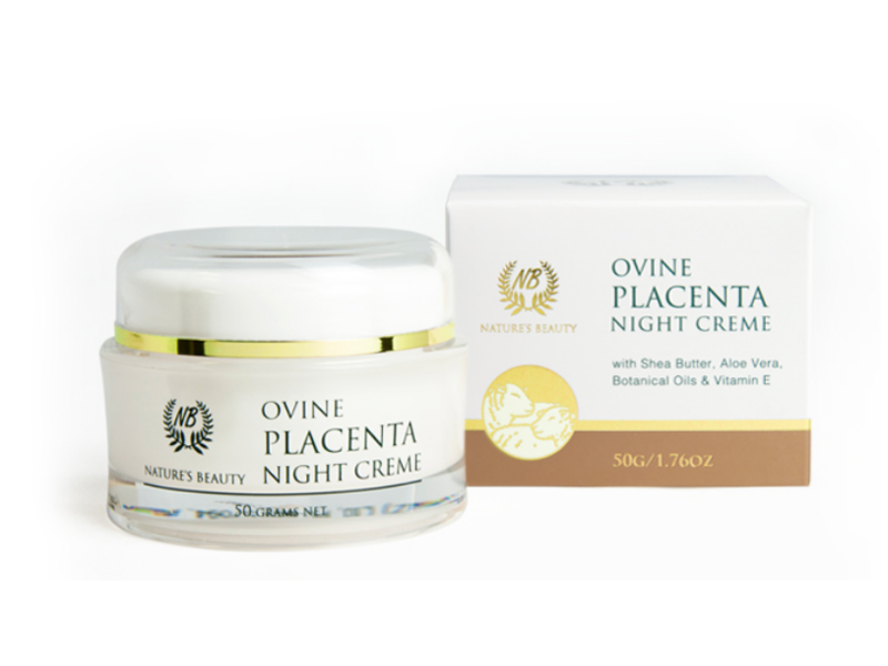 Natures Beauty Ovine Placenta Night Cream, 1.76 oz/50 g