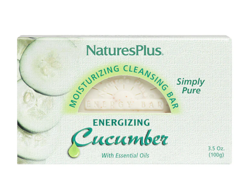 NaturesPlus Cucumber Moisturizing Cleansing Bar, 3.5 fl oz/100 g