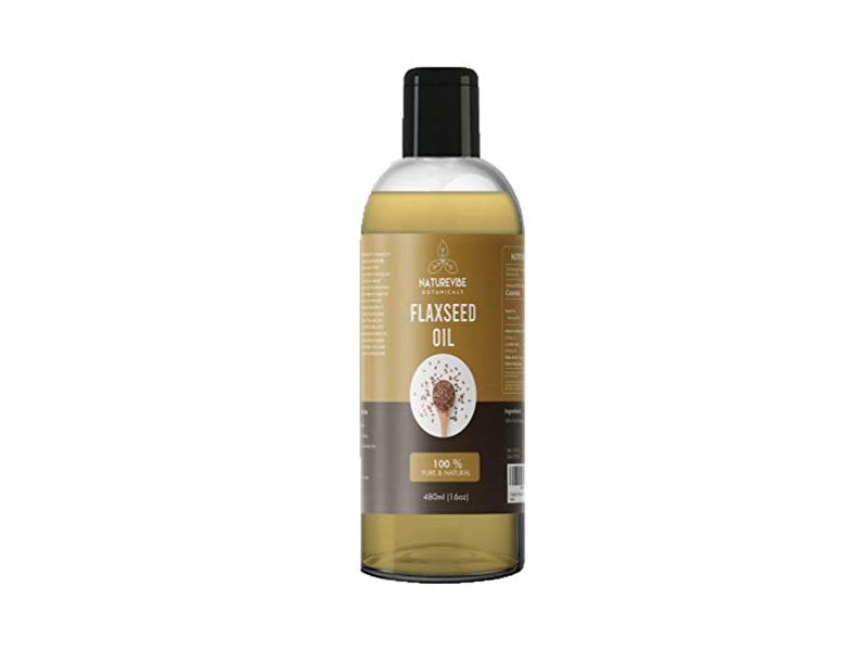 Naturevibe Botanicals Flaxseed oil, 16 oz (480ml)