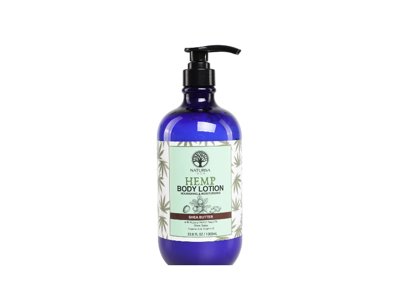 Naturisa Hemp Body Lotion, Shea Butter, 33.8 fl oz/1000 mL