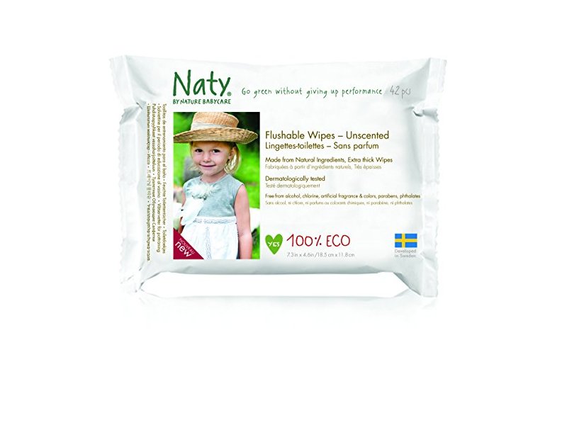 Naty Eco-Sensitive Toddler Wipes - Resealable Top - 42 ct