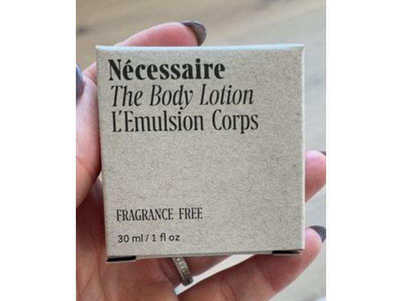 Necessaire Body Lotion, Fragrance Free, 1 fl oz/30 mL