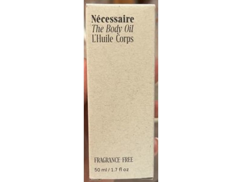Necessaire The Body Oil L'Huile Corps, Fragrance Free, 1.7 fl oz/50 mL