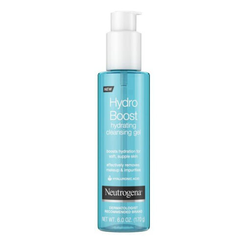 Hydro Boost Lightweight Hydrating Facial Cleansing Gel For Sensitive Skin, Gentle Face Wash & Makeup Remover With Hyaluronic Acid, Hypoallergenic & Non Comedogenic