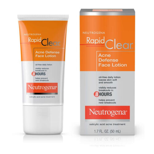 Rapid Clear Acne Defense Oil-Free Face Lotion And Moisturizer