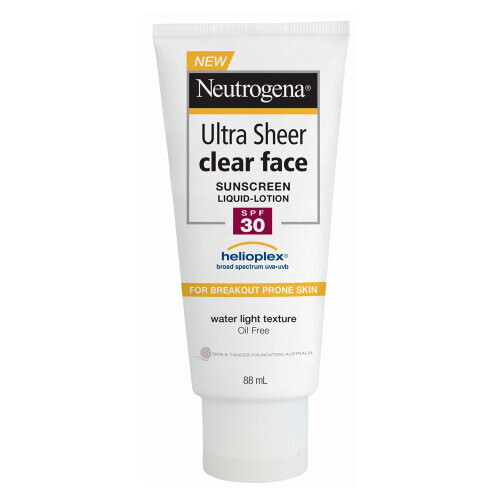 Ultra Sheer Clear Face Sunscreen Lotion SPF 30