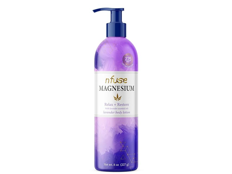 Nfuse Magnesium Body Lotion, Lavender Essential Oils, 8 oz/227g
