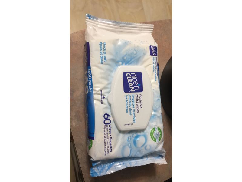 Nice N' Clean Flushable Moist Wipes