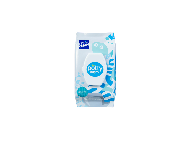 Nice N Clean The Potty Buddy Flushable Wipes, 42 Count