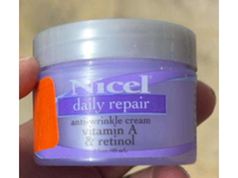 Nicel Daily Repair Anti-Wrinkle Cream, Vitamin A & Retinol, 46 mL
