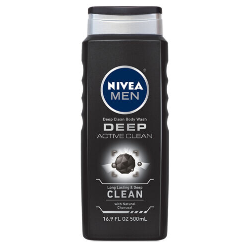 Men Deep Active Clean Body Wash With Natural Charcoal