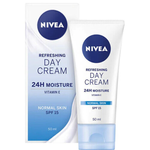 Refreshing Day Cream 24Hour Moisture Normal Skin SPF 15 With Vitamin E