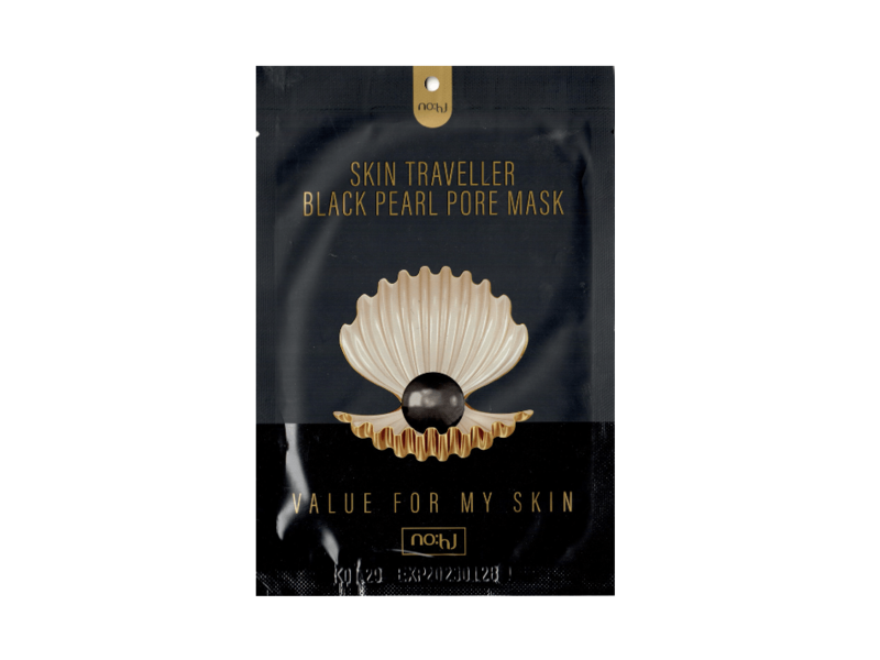 No:hj Skin Traveller Pore Mask, Black Pearl, 28 g