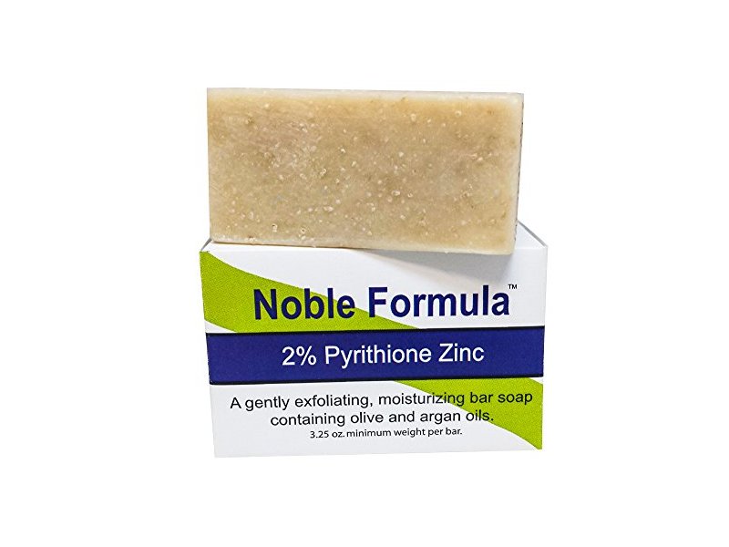 Noble Formula 2% Pyrithione Zinc (ZnP) Argan Oil Bar Soap, 3.25 oz