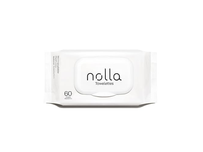 Nolla Flushable Wipes, 60 Count