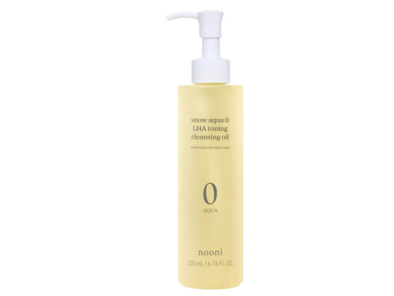 Nooni Snow Aqua 0 LHA Toning Cleansing Oil, 6.76 fl oz/200 mL